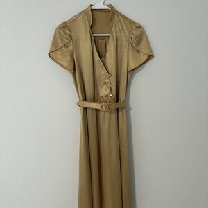 Vintage gold dress